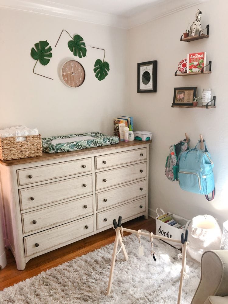 Baby Clothes Drawers and Diaper Changing Station | FurloughedFoodie.com