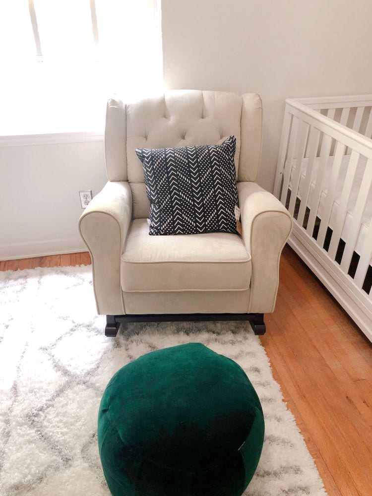 Nursery Crib and Rocking Chair | FurloughedFoodie.com