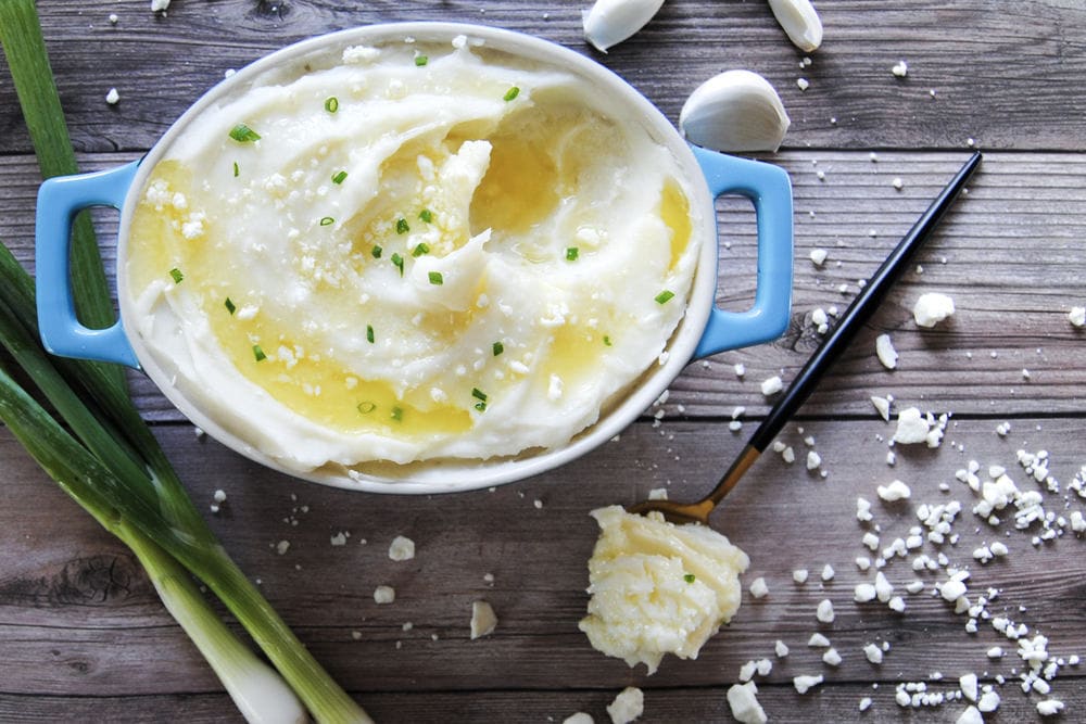 Roasted Garlic And Feta Mashed Potatoes - On Spoon
