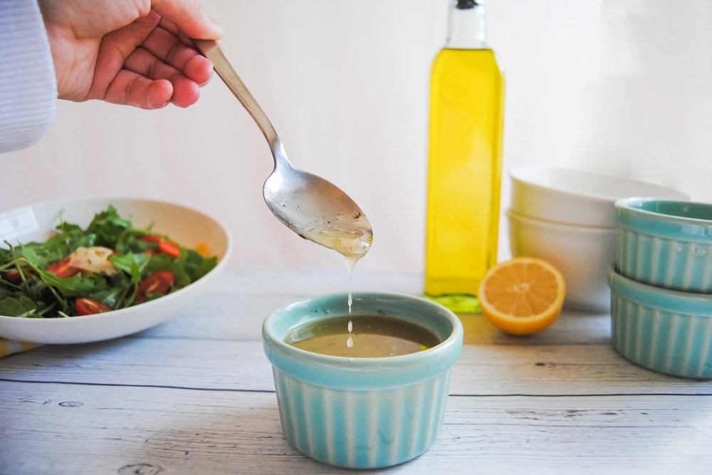 Robust Small Batch Greek Vinaigrette - Dripping Off Spoon