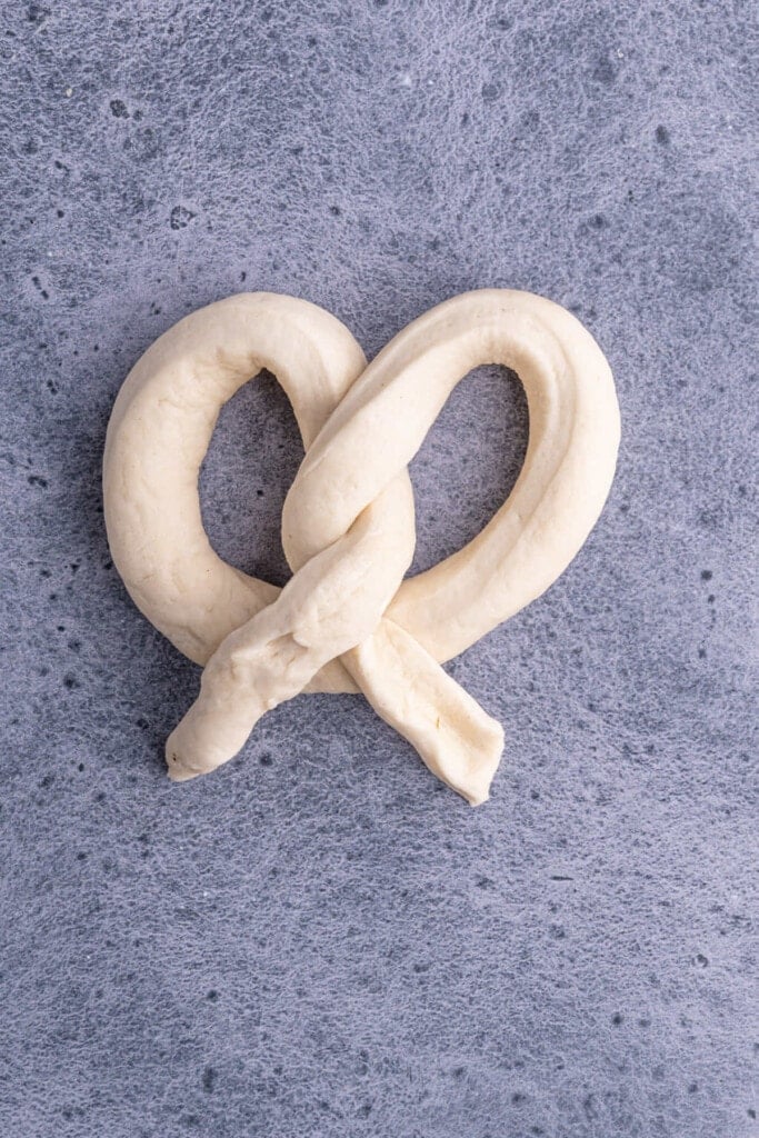 Step 3 to shaping pretzel