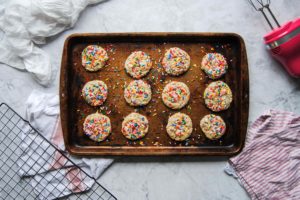 Vegan Rainbow Celebration Cookies - Featured Image