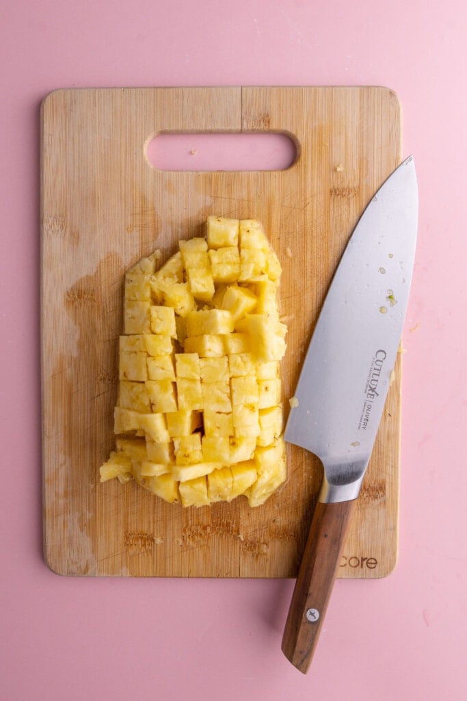 Diced pineapple for Pico de Gallo