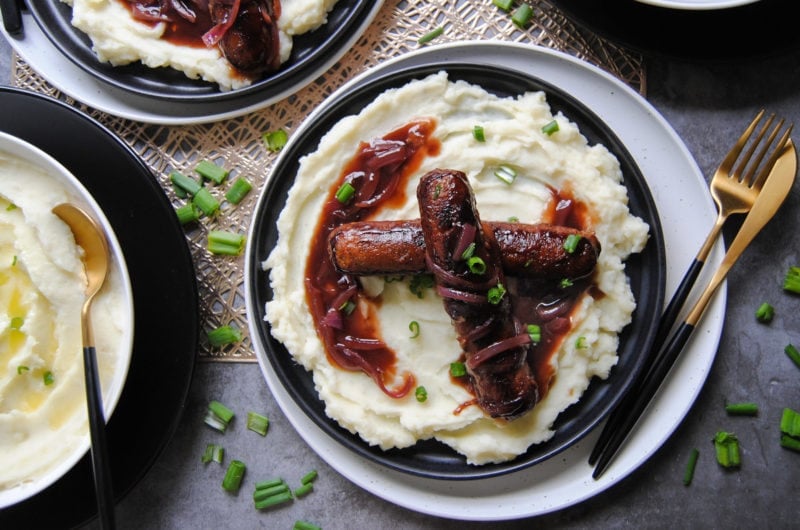 All Diet-Friendly Bangers and Mash — Marley's Menu