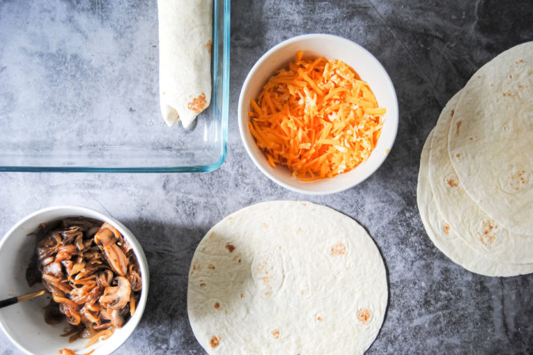 Versatile Enchiladas With Homemade Sauce - Assembly Set Up