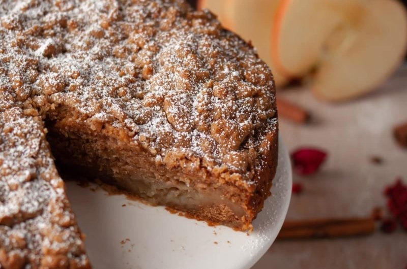 Vegan Apple Cake With Streusel Topping