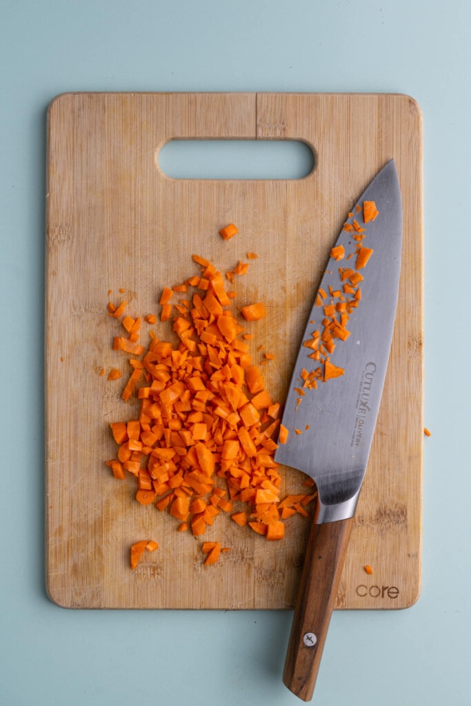 Dicing Carrots into Small Bites