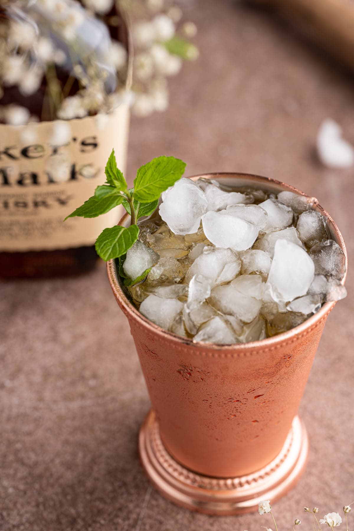 Mint Julep made with Maker's Mark Whisky