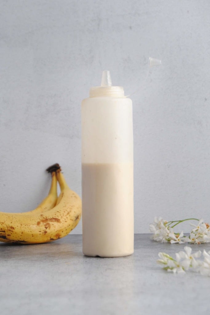 Banana Pancake Mix in Squeezable Bottle