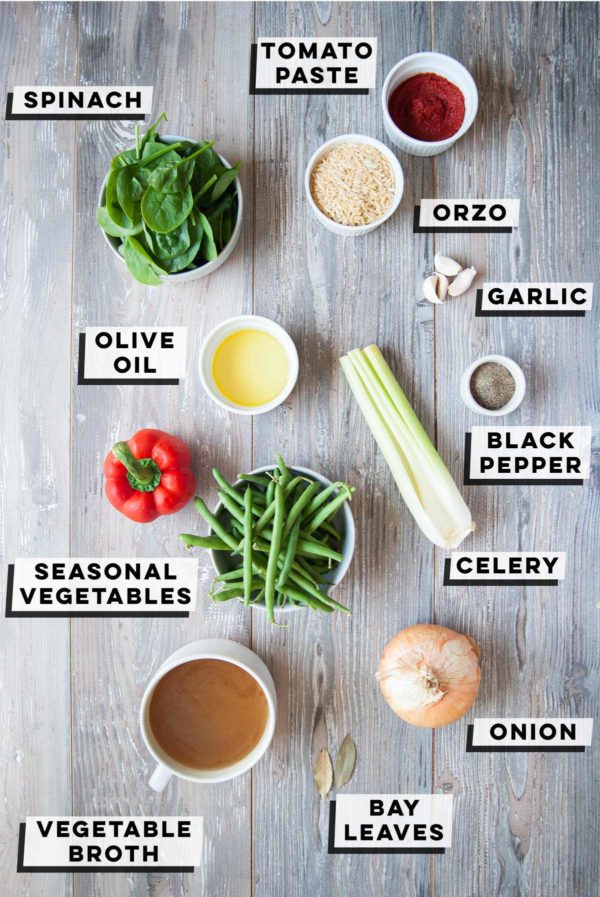 Vegan Orzo Soup with Seasonal Veggies — Marley's Menu