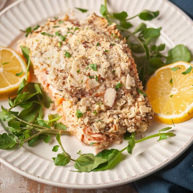 30Minute Almond Crusted Salmon with Parmesan — Marley's Menu