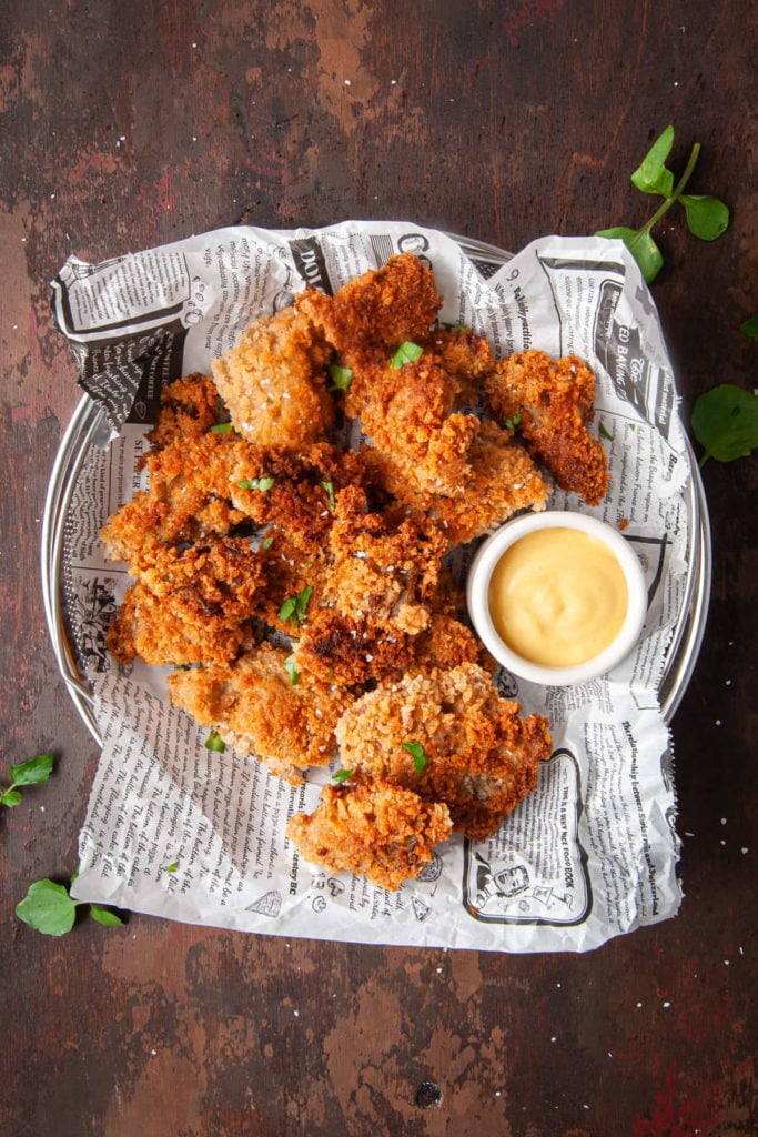 Crispy Fried Oyster Mushrooms (Vegan) | Marley's Menu