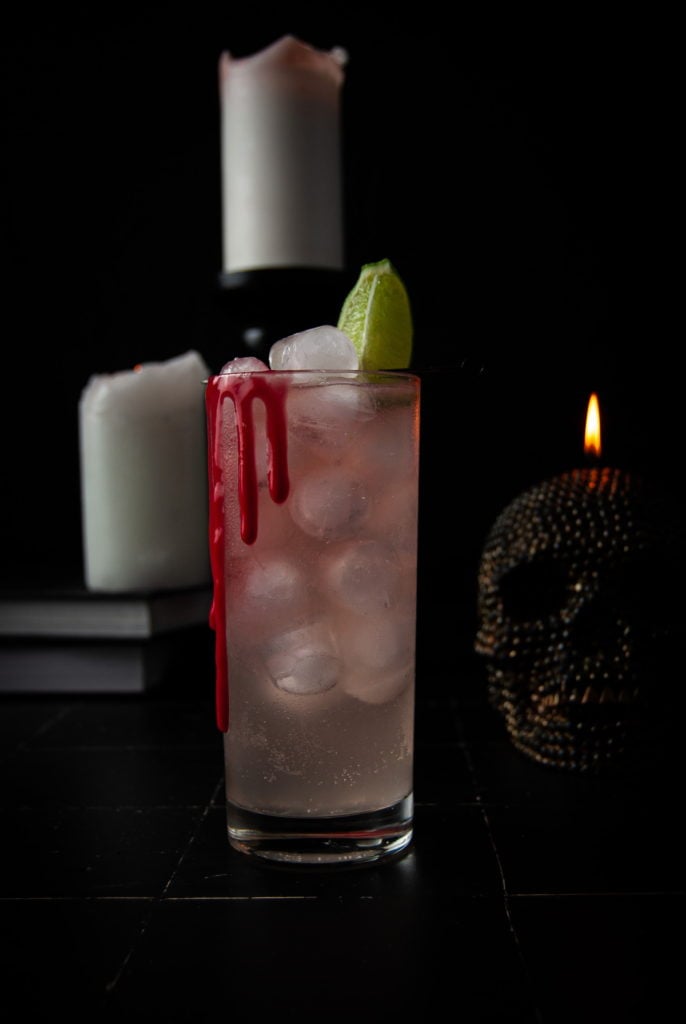 dark and spooky Halloween cocktail