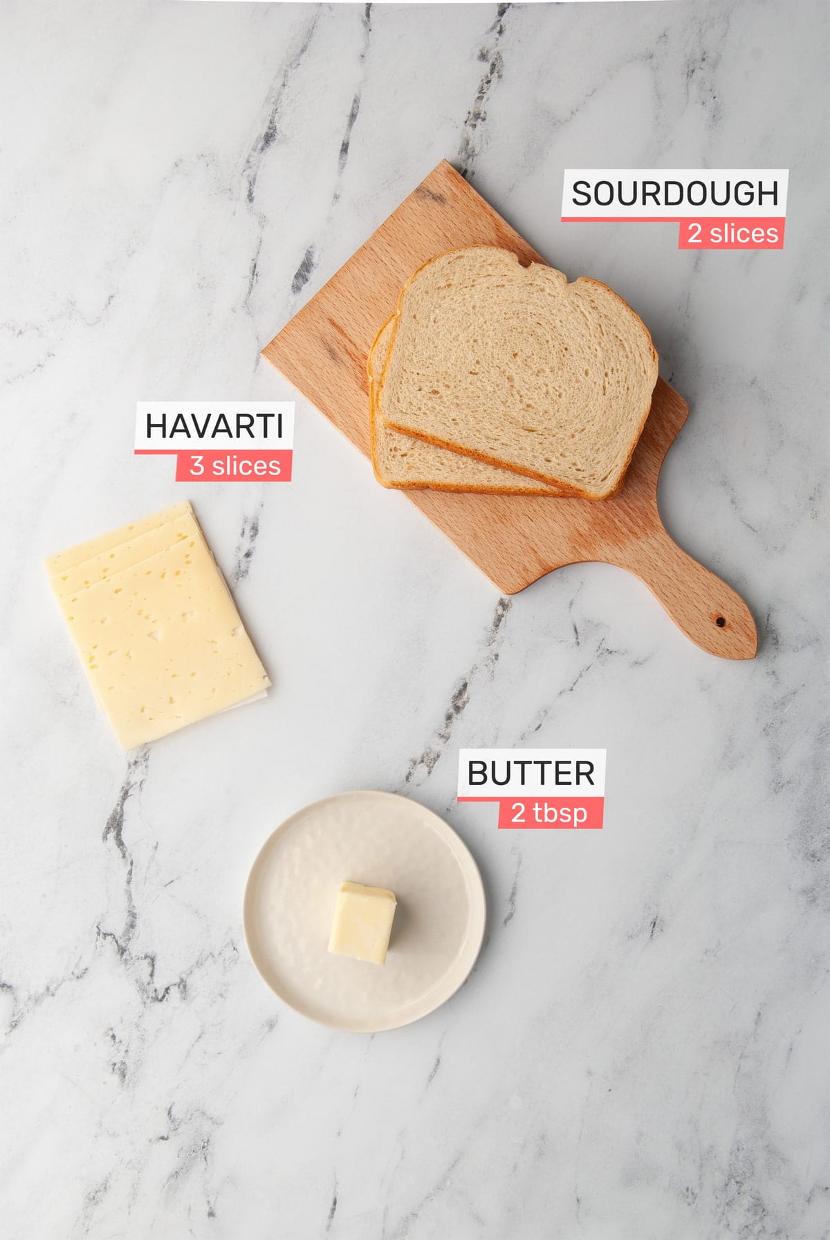 3Ingredient Crispy Havarti Grilled Cheese — Marley's Menu