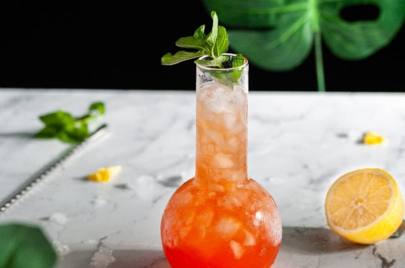 Tropical Aperol Bourbon Cocktail