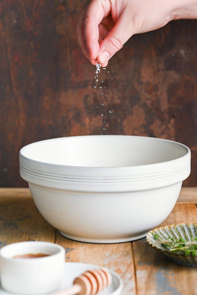 seasoning ricotta with salt