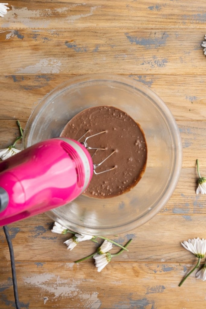 using a hand mixer to thicken sauce after cooling