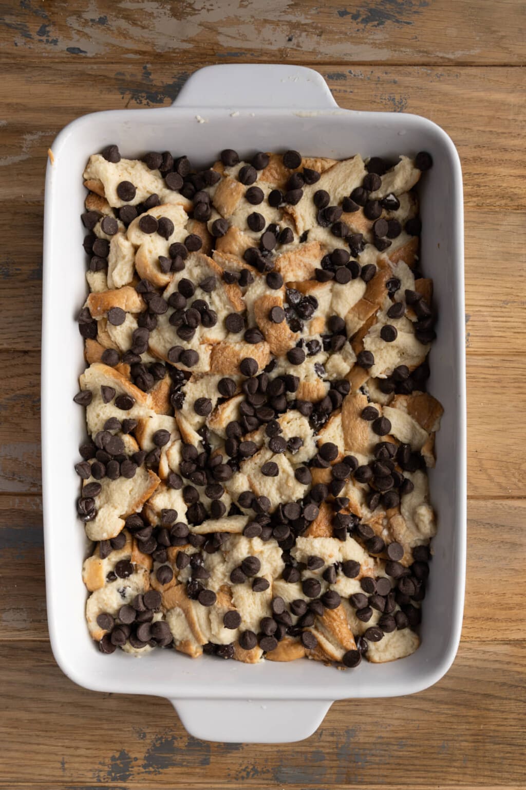 Moist Chocolate Chip Bread Pudding — Marley's Menu