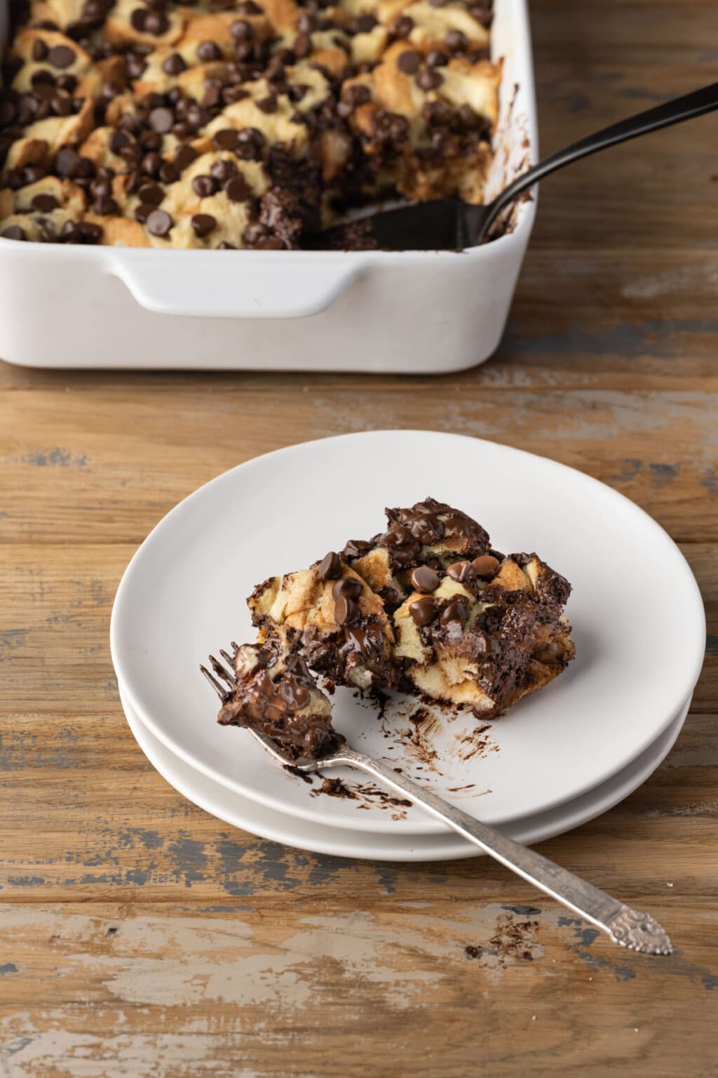 Moist Chocolate Chip Bread Pudding — Marley's Menu
