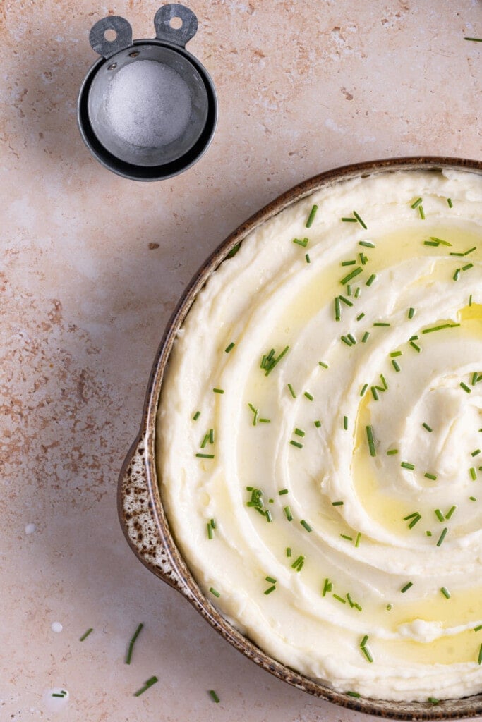 Truffle Mashed Potatoes with extra truffle oil