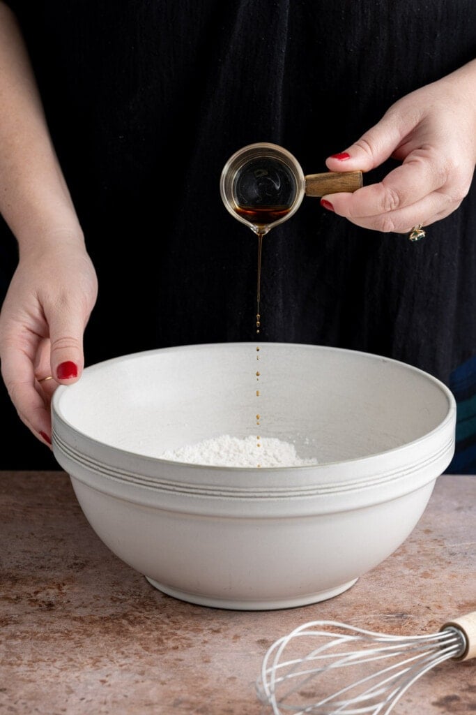 Adding vanilla extract to boost flavor of waffle batter