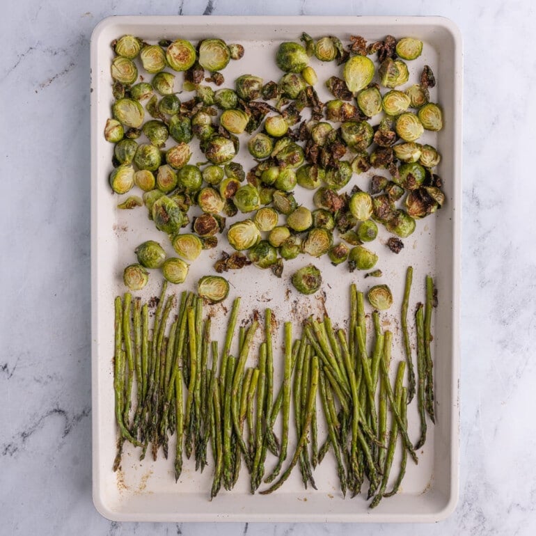 20Minute Roasted Brussels Sprouts and Asparagus — Marley's Menu