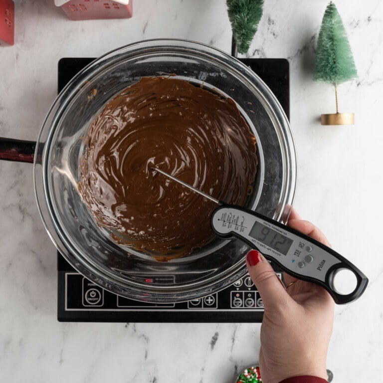 Tempering chocolate to make it strong enough for hot cocoa bombs