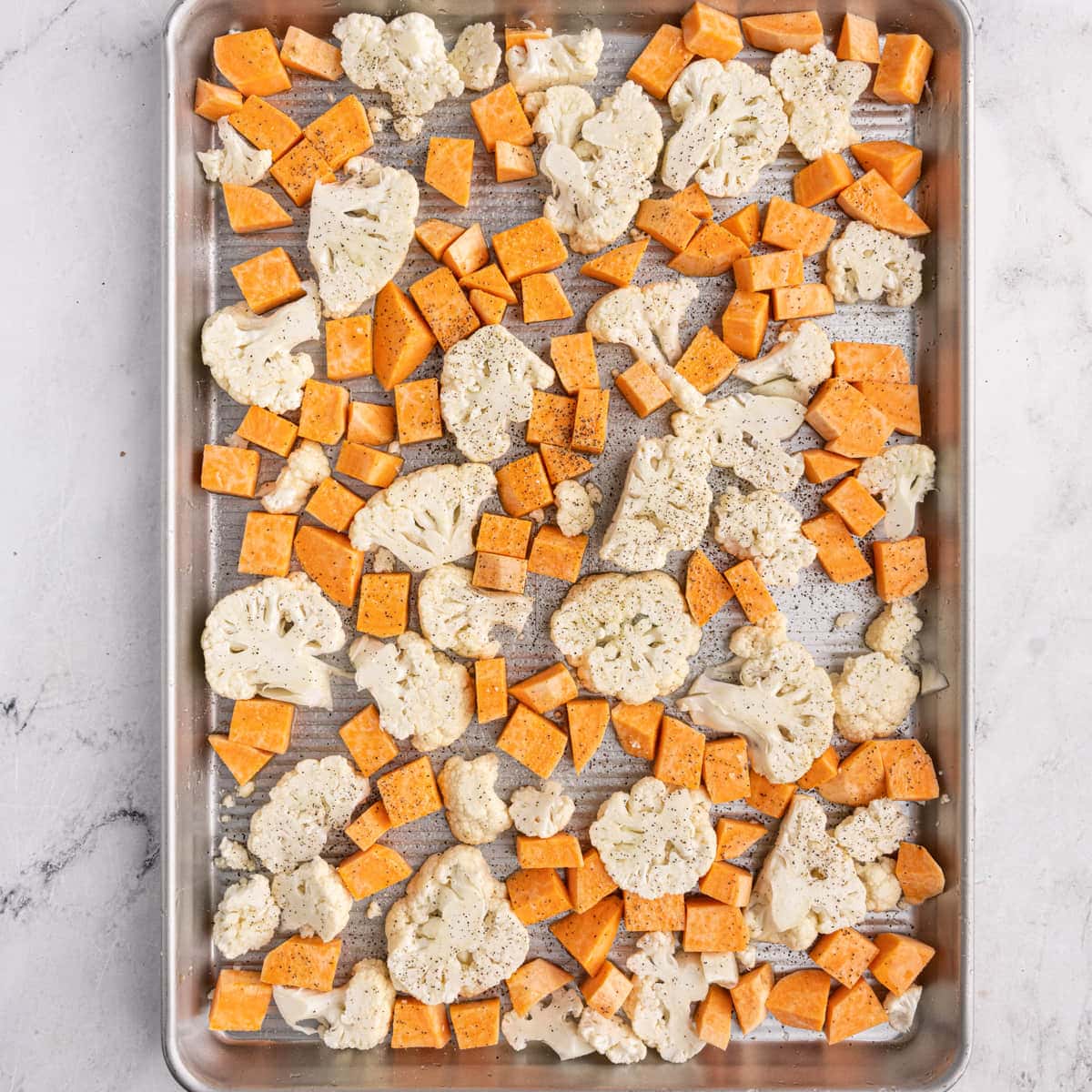 25Minute Roasted Cauliflower and Sweet Potatoes — Marley's Menu