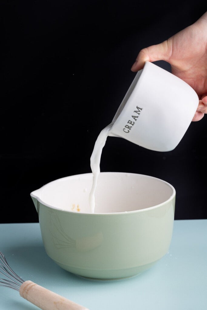 Adding homemade buttermilk to pancake batter