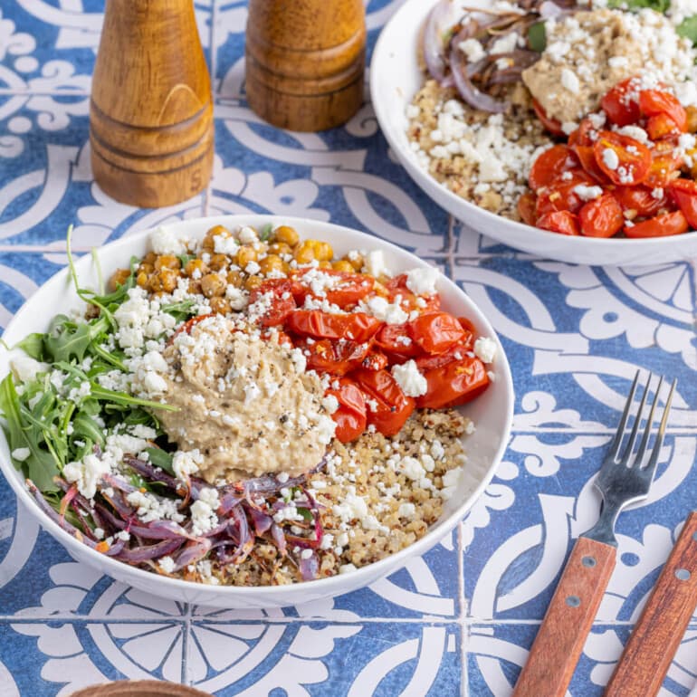 Vegetarian Mediterranean Quinoa Bowl