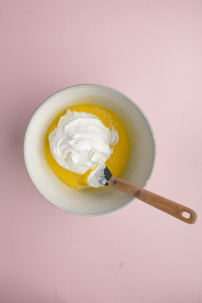 Adding cool whip to instant vanilla pudding