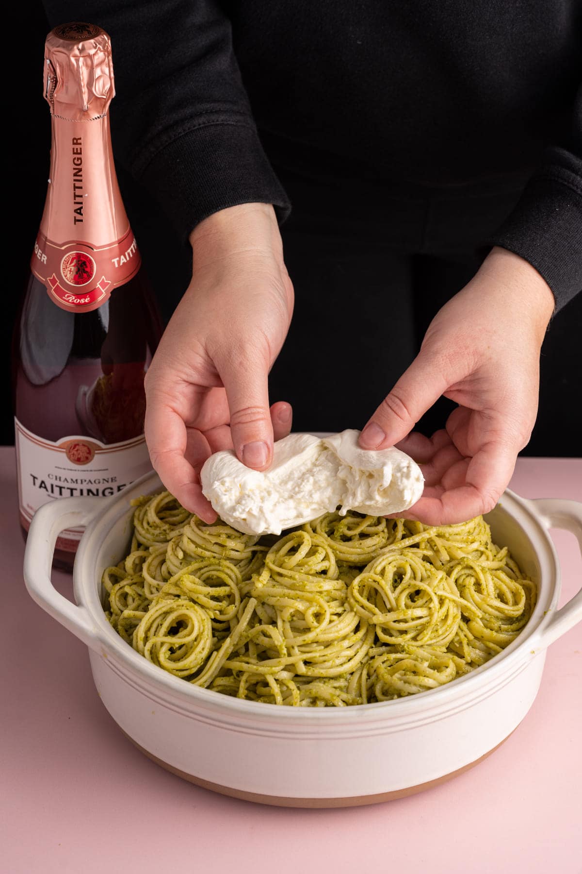 5Ingredient Burrata Pesto Pasta — Marley's Menu