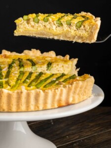Serving up a slice of Asparagus Quiche