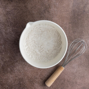 Dry ingredients for silver dollar pancake batter