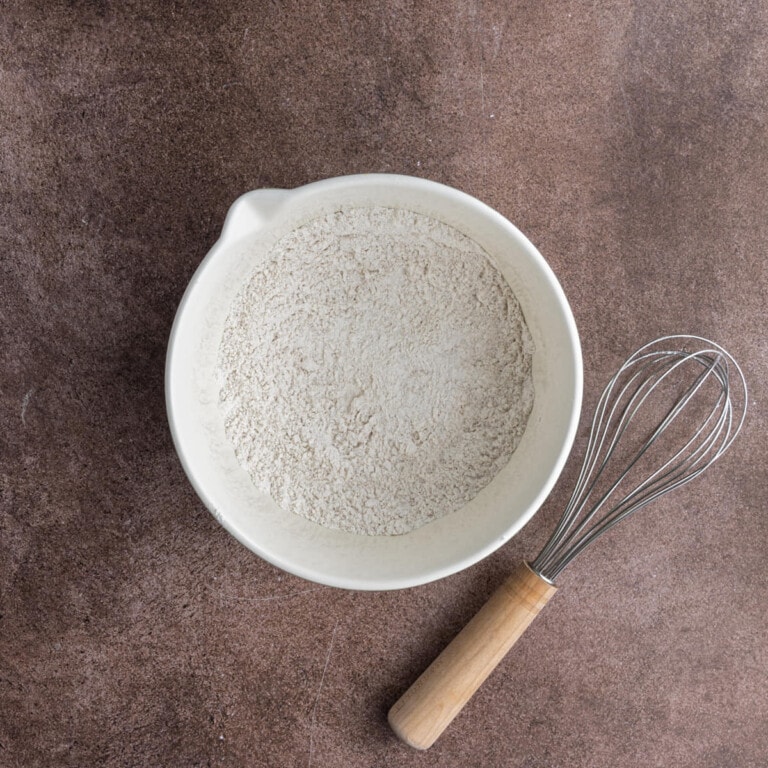 Dry ingredients for silver dollar pancake batter