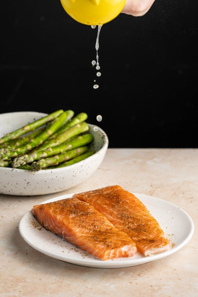 Sheet Pan Salmon with Asparagus and Potatoes — Marley's Menu