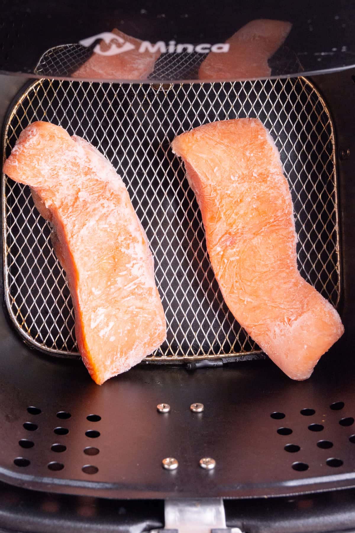 Air Frying salmon as is to defrost it