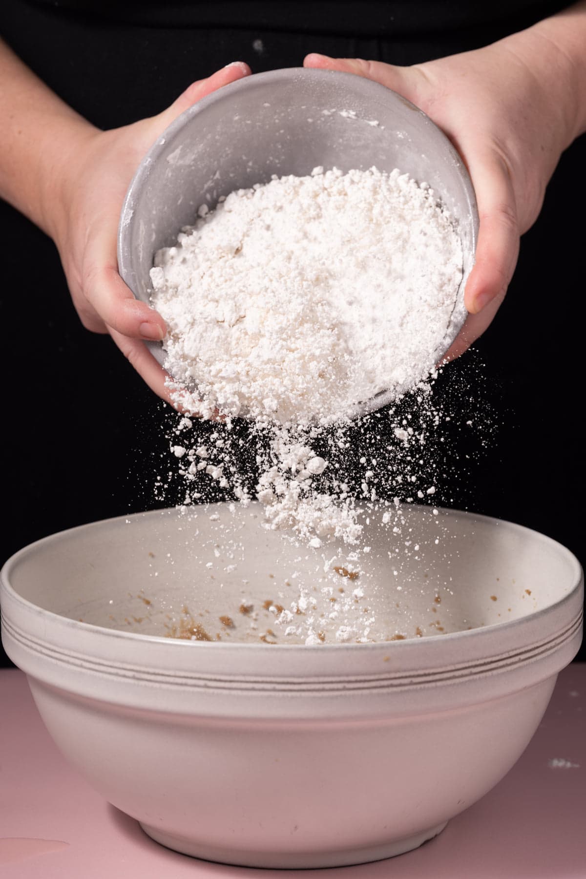 Adding flour to dark sugar based cookie dough