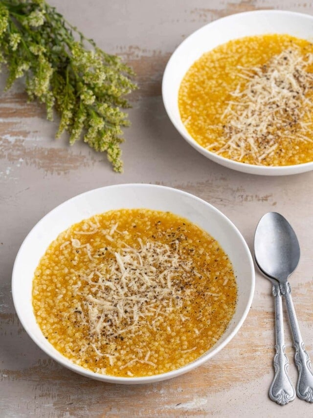 30Min Vegetarian Pastina Soup — Marley's Menu