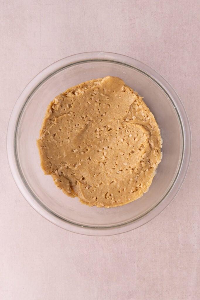 Cookie dough made with browned butter and English toffee bits.