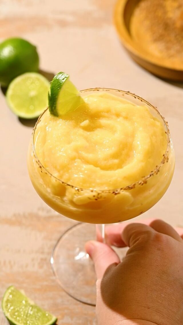 This batch recipe for frozen peach margaritas uses the blender to make a super easy, refreshing, 4-ingredient cocktail to cool you off. 

Blender Batch Frozen Peach Margs (makes 4)
🍑 16 ounces frozen peach slices
🍑 5 ounces blanco tequila
🍑 2 ounces agave nectar
🍑 4 ounces lime juice (3-4 large limes)
🍑 1 tablespoon Tajin for rim (optional)

Method
🍑 Add the frozen peaches, tequila, agave nectar, and lime juice to a high-powered blender or food processor and blend on high until smooth.  🍑 Optional Tajin rim: wet the rim of your glass (I love serving these in a coupe glass!) with lime juice, then dredge the wet rim in Tajin.  🍑 Serve immediately with a lime wedge or store in the freezer for up to 2 weeks. Enjoy! 
#cincodemayo #frozenmargaritas #peach🍑