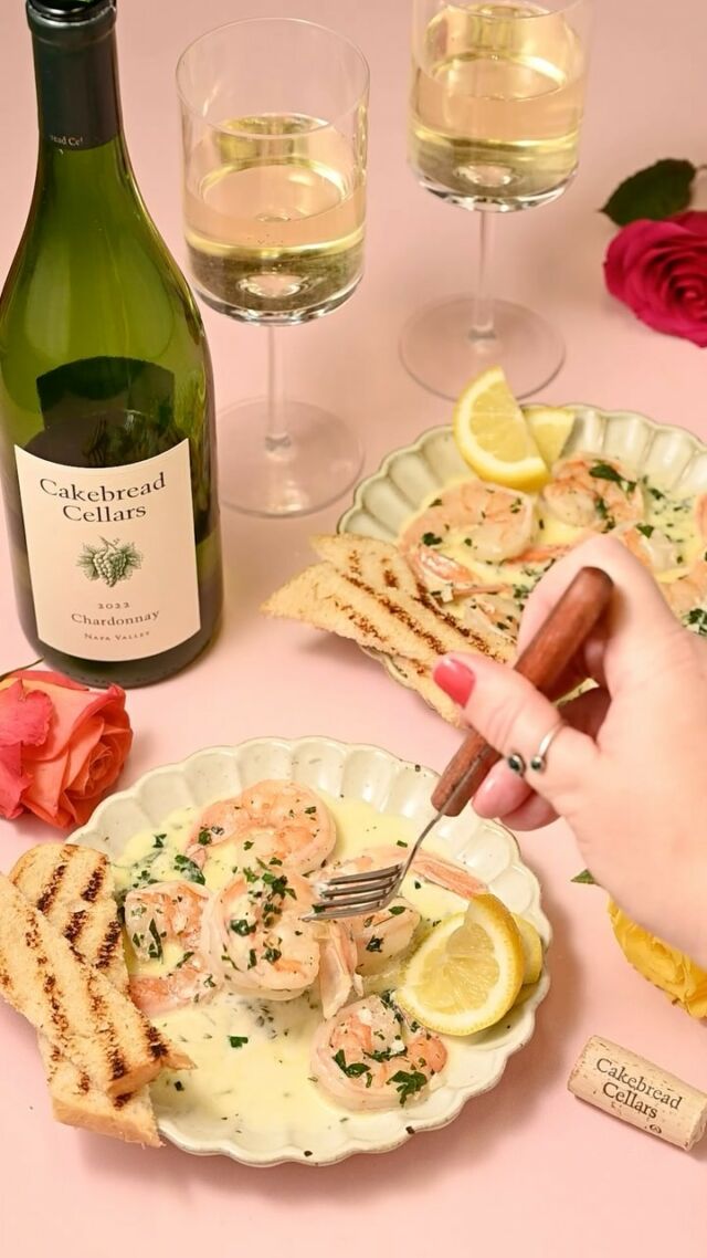 You’ve got to try this Creamy Shrimp Scampi featuring  @cakebreadcellars Chardonnay! #cakebreadpartner #sponsored Cakebread Cellars is a top-tier winery in Napa Valley, family owned and operated since 1973, and Committed to sustainable production in both vineyard and winery. They create wines that are always food-friendly, making it my favorite to pair and cook with in this velvety, flavorful delicious sauce. Serve it over pasta, rice, or simply with some toasted bread. Grab the full recipe below and find a Cakebread Cellars retailer near you.
#cakebreadcellars #cakebreadwine

Creamy Shrimp Scampi
- 1 pound large white shrimp
- 4 tablespoons unsalted butter
- 4 cloves garlic, minced
- ½ cup @cakebreadcellars Chardonnay
- ½ teaspoon salt
- ½ teaspoon black pepper
- 2 tablespoons lemon juice
- ½ cup chopped parsley
- ½ cup heavy cream

- Peel and pat dry your shrimp to remove excess moisture. 
- Add 2 tablespoons of butter and the minced garlic to a pan over medium heat and cook until fragrant (about 1-2 minutes).
-Add the shrimp to the pan and spread them out in a single layer. Season with salt, pepper, and lemon juice. Cook for 1 minute, flip, and season the second side with salt and pepper. 
-Add the wine and simmer until the shrimp is cooked through and the sauce has thickened. Add the remaining butter and parsley and stir to combine. 
-Remove from heat and add the heavy cream. Mix to create a smooth and creamy sauce. 
-Serve with a glass of Cakebread Cellars Chardonnay over pasta, rice, or as is with some toasted bread to soak up the sauce. Enjoy!