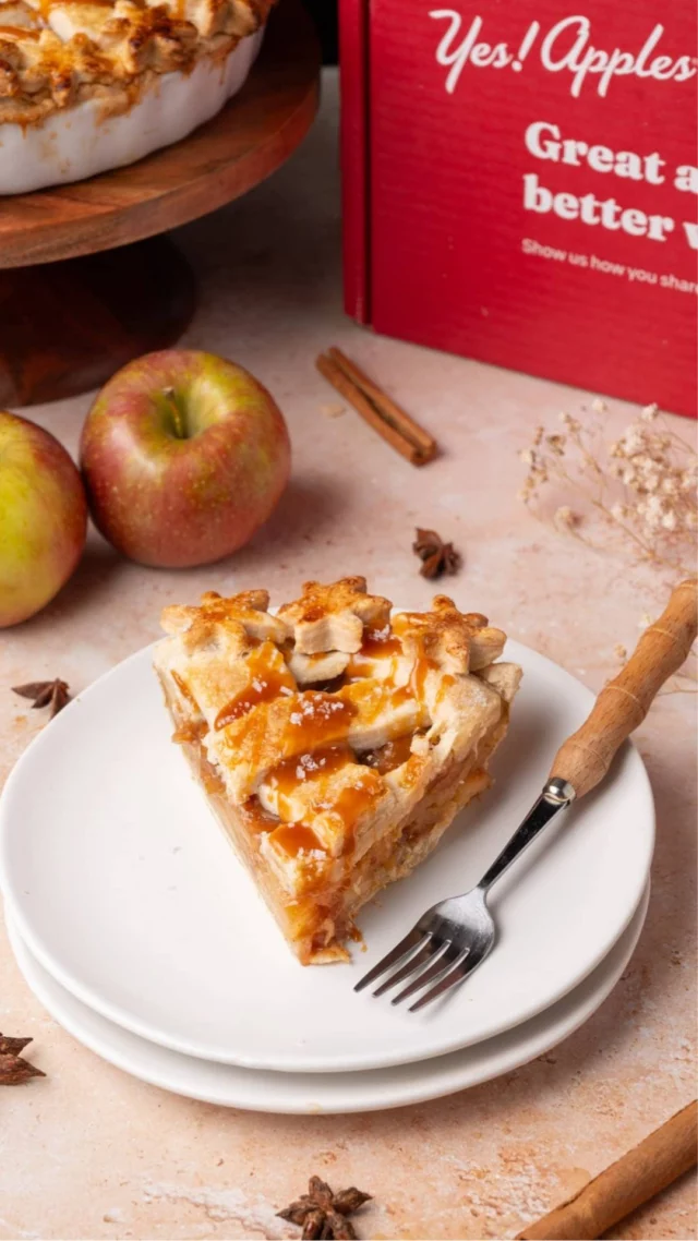 This Salted Caramel Apple Pie elevates the classic pie by smothering it in a luxurious homemade caramel sauce that requires just 3 ingredients!
ㅤ
Apple Pie
-6 apples
-1 tablespoon lemon juice
-2 tablespoons salted butter
-⅔ cup light brown sugar (packed)
-2 tablespoons water
-1 tablespoons cornstarch
-1 teaspoon vanilla extract
-1 teaspoon cinnamon
-2 pie crusts (storebought or recipe on site!)
-1 tablespoon egg + sprinkling of granulated sugar
ㅤ
-Preheat the oven to 400°F. Core and slice the apples, squeezing on lemon juice as you go to avoid browning.
-Add the butter to a pan over medium heat with the sliced apple and brown sugar and toss to coat. Cook, stirring frequently, until the apples are tender (7-10 minutes).
-In a separate bowl, whisk together the water, cornstarch, vanilla extract, and cinnamon. Once the apples are tender, pour in the mixture. Toss and cook, stirring occasionally, until the filling thickens.
-Push one of the pie crusts into an 8 or 9-inch pie dish.
-Pour the filling into the crust and add your top crust. You can make an "X" in the center to allow steam to release or do lattice.
-Brush the top crust with egg wash, then sprinkle on granulated sugar.
-Bake on the bottom rack of the oven for 20 minutes. Then, reduce the oven temperature to 350°F and bake for an additional 35-40 minutes.
ㅤ
Salted Caramel Sauce
-1 cup granulated sugar
-6 tablespoons salted butter
-½ cup heavy cream
ㅤ
-Add the sugar to a heavy bottomed saucepan over medium heat. Stir continuously as the sugar heats up. As it starts to melt, it will form small clumps before it liquefies and turns amber.
-With the sugar still over medium heat, add the butter-it will immediately start to bubble. Continue to whisk, until all of the butter is melted and integrated into the sugar.
-While whisking, slowly add the cream. Once the cream is integrated, stop stirring and allow the sauce to come to a boil for 1 minute and then remove from heat.
-Allow the caramel sauce to cool for a few minutes before transferring it to a small pitcher. Drizzle all over your pie!
ㅤ
Save this recipe for your holiday baking!