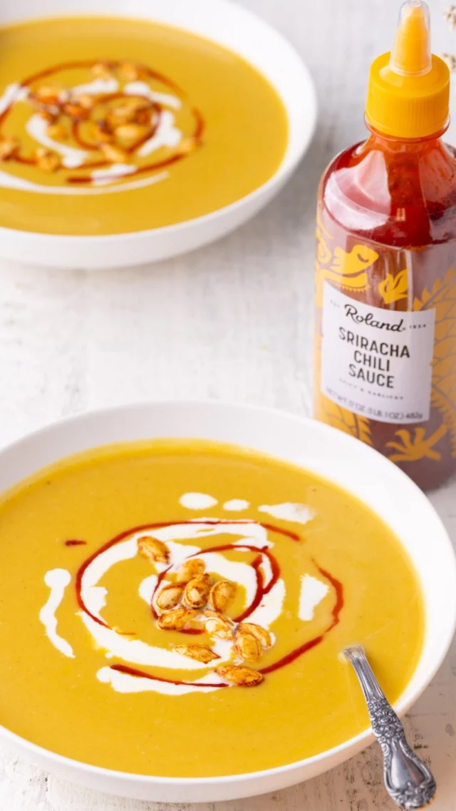 My favorite way to stay warm this season is with a little bit of spice, and lately I’ve been putting @rolandfoods Sriracha Chili Sauce on EVERYTHING. I recently used it to add a garlicky kick to this Pumpkin Soup and it was seriously delicious! The soup comes together in one pot and is made with real pumpkin for a creamy, flavorful and cozy meal with just the right amount of heat. Roland Foods is a global food importer that sources over 900 premium high-quality ingredients from all over the world. Their shelf-stable pantry staples have been trusted by top chefs in restaurants for years and are a perfect way to instantly boost flavor and elevate your dishes at home. Find the full recipe below! Follow @rolandfoods for more recipe ideas and grab the Sriracha Chili Sauce on amazon at the following link https://rol.to/440RXqB 

Spicy Pumpkin Soup

-2 tablespoons unsalted butter
-1 medium yellow onion, diced
-2 pounds pumpkin (any variety), without rind, cut into 2-inch pieces
-4 cloves garlic, minced
-1 teaspoon pumpkin pie spice
-½ teaspoon salt
-4 cups vegetable broth
-1-2 tablespoons @rolandfoods Sriracha Chili Sauce
-½ cup heavy cream

-To a large, heavy-bottomed pot over medium heat, add the butter and onion and cook until translucent and fragrant.
-Add the pumpkin pieces, garlic, pumpkin pie spice, salt, vegetable broth, and Sriracha, and bring to a rolling boil. Reduce heat to a simmer and cover. Cook until pumpkin is fork-tender (usually about 10-15 minutes).
-Remove from heat and use an immersion blender to break down until smooth. Stir in the heavy cream. Enjoy!