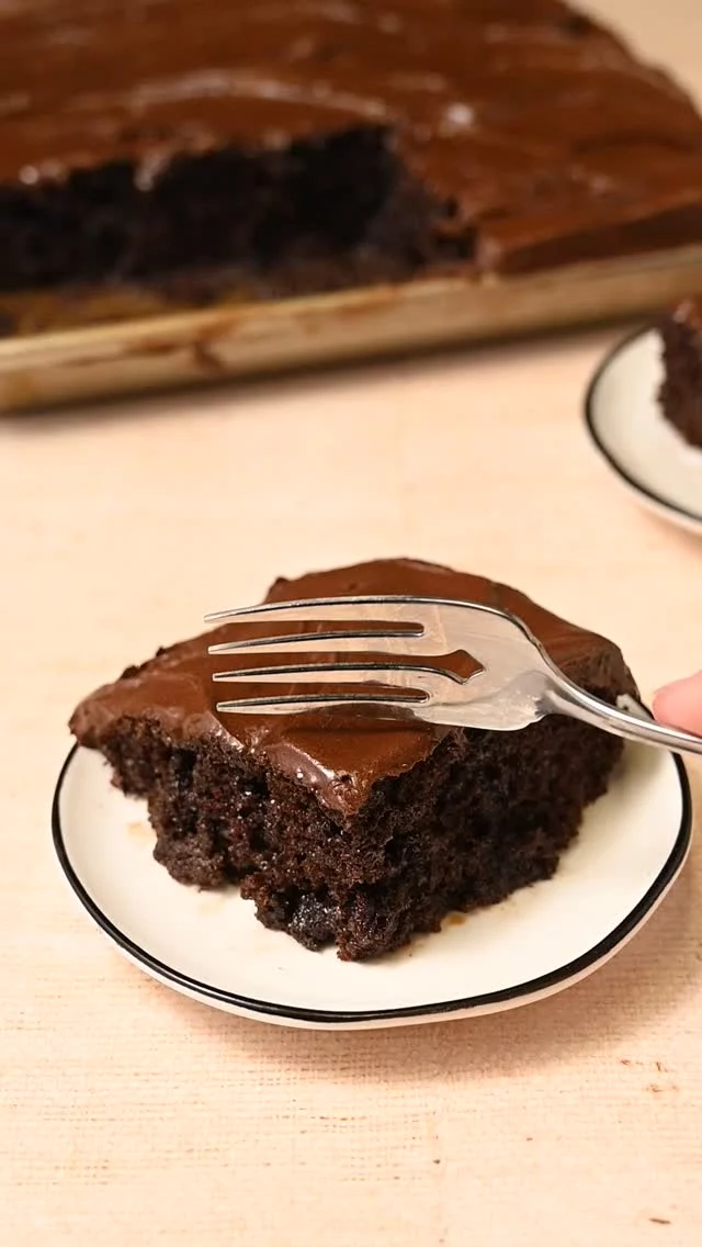 This super-moist chocolate Irish Cream Poke Cake takes your simple chocolate boxed cake mix and instantly elevates it. Just poke holes in the top of the cake and pour over a mixture of melted chocolate, condensed milk, and Irish cream for the ultimate in flavor and texture! Easy and effective.

Moist Irish Cream Poke Cake with Chocolate Cake Mix
-1 (15.25-oz) box chocolate cake mix + ingredients indicated on box
-1 (14-oz) can sweetened condensed milk
-½ cup Irish Cream
-½ cup chocolate chips (I used dark)

-In a 9×13-inch baking pan, bake the chocolate cake exactly as directed on the cake mix box.
-While the cake is baking, start working on your filling. Add the condensed milk and chocolate chips to a large, microwave-safe mixing bowl. Microwave on high in 20-second intervals, whisking in between, until the chocolate is completely melted and integrated into the condensed milk.
-Continuously whisk the chocolate and condensed milk mixture as you slowly add the Irish Cream. Mix until completely smooth.
-Right when you take the cake out of the oven, while it's still hot, use a reusable straw, wooden skewer, or the back of a wooden spoon to poke holes in the cake. Aim for about 1-inch apart. Too many holes will oversaturate your cake and potentially make it soggy.
-Pour the Irish cream mixture over the cake in an even layer and watch as it sinks into the holes. If you want to, you can run a spatula over top, encouraging the mixture in the holes.
-You can serve it as is or frost it! Enjoy!

Comment "inbox" to have recipe sent directly to you https://marleysmenu.com/irish-cream-poke-cake-with-chocolate-cake/