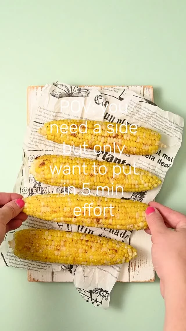 This Cajun Corn on the Cob requires just 3 ingredients yet still has bold flavor. The spicy and savory seasoning complements the naturally sweet corn. It's oven-roasted for a crisp and juicy texture.

Oven-Roasted Cajun Corn on the Cob
-2 tablespoons unsalted butter
-2 teaspoons Cajun seasoning
-4 ears corn on the cob

-Preheat the oven to 425°F. If you want to line your baking sheet for quicker cleanup, use aluminum foil, not parchment paper. I use a small 6.5×9-inch baking sheet for this recipe and do not usually line it.
-In a microwave-safe bowl, melt the butter by microwaving for 30 seconds. If it needs more time, continue to heat in 10-second intervals stirring in between. Stir in the Cajun seasoning.
-Shuck the corn if necessary and line up on your baking sheet. Brush the Cajun butter onto the corn in an even layer so that it's completely coated on all sides.
-Roast the corn on the middle rack of the oven at 425°F for 20 minutes.

Comment "inbox" to have recipe sent to your DM's https://marleysmenu.com/cajun-corn-on-the-cob/