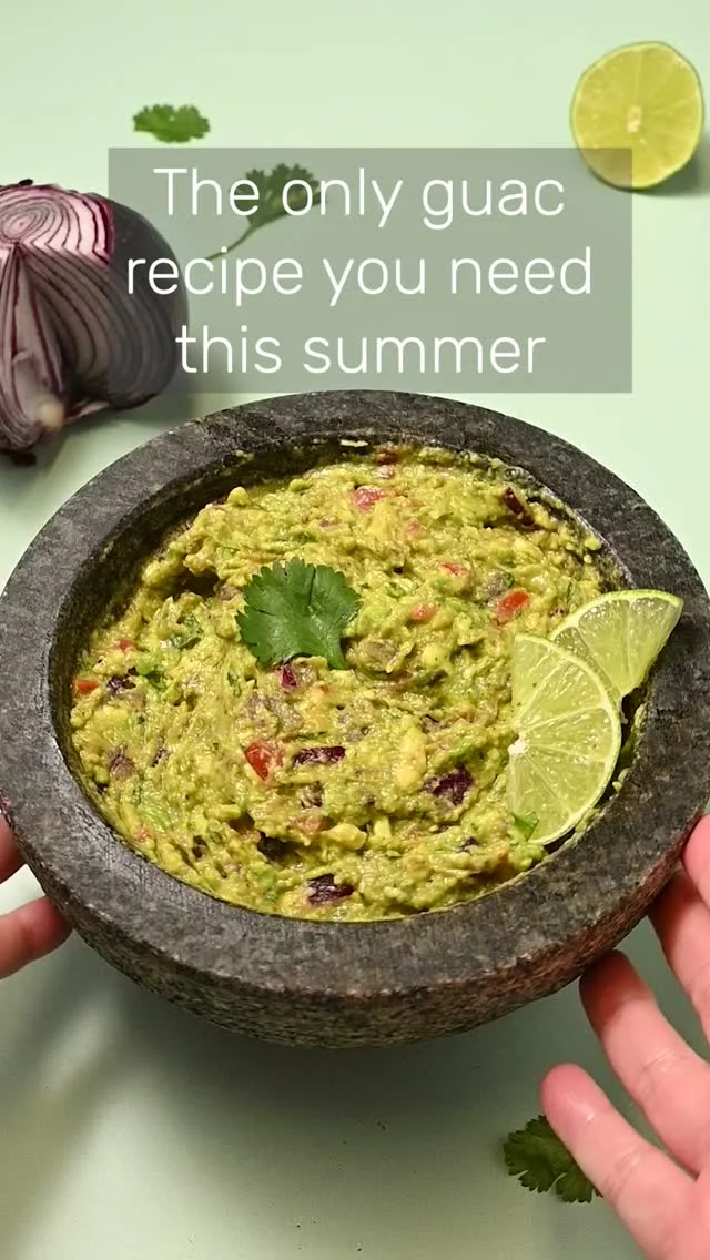 This recipe for Tableside Guacamole at home give you restaurant-quality guac in your own kitchen with just a few fresh ingredients and spices.

-½ large tomato
-¼ large red onion
-2 large hass avocado
-1 tablespoon lime juice
-¼ teaspoon cumin
-¼ teaspoon salt
-¼ teaspoon black pepper
-⅛ teaspoon cayenne pepper

-Start by dicing your tomato and red onion. If you're using any optional add-ins, prep them now, too.
-Add the diced onion, tomato, and salt (and any optional add-ins if using) to a mortar and use a pestle to mash, extracting the liquid and crushing into small, fine pieces.
-Add the avocado flesh to the mortar and use the pestle again to smash and integrate into the salted and crushed tomato and onion.
-Add the lime juice, black pepper, cumin, and cayenne pepper. Use a fork to stir until creamy and smooth. Serve immediately with tortilla chips.

Comment "inbox" to have recipe DMed to you https://marleysmenu.com/perfect-creamy-guacamole/
